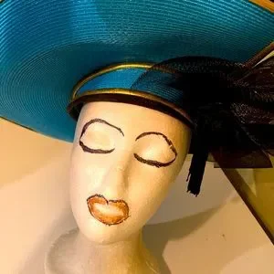 Beautiful Caribbean Blue Church Dress Hat Beautiful Caribbean Blue Church Dress Hat | Mercari main image 3